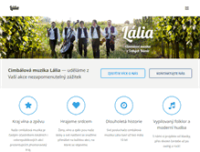 Tablet Screenshot of lalia.cz
